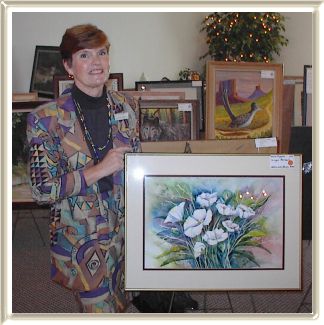 The artist, Virginia Marshall